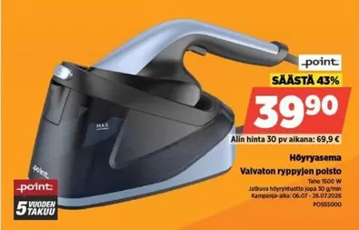 Valvaton ryppyjen poisto