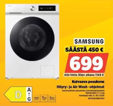 Kuljettava pesukone