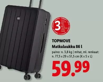 Matkalaukku 86 l