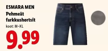 Pehmeät farkkushortsit