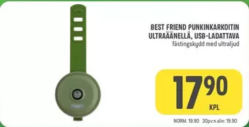 BEST FRIEND PUNKINKARKOITIN ULTRAÄÄNELLÄ, USB-LADATTAVA