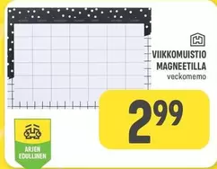 VIKKOMUISTIO MAGNEETILLA veckomemo