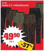 Gahta 2.0. retkeilyhousut