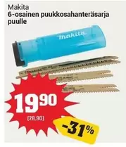 Makita - 6-osainen puukkosahanteräsarja puulle