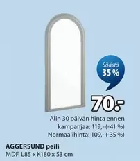 AGGERSUND peili