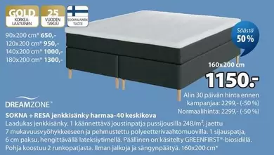 SOKNA + RESA jennkisänky