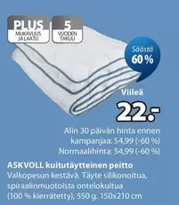 ASKVOLL kuitutäytteinen peitto
