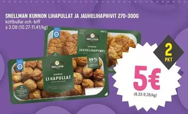 KUNNON LIHAPULLAT JA JAUHELIHAPIHVIT
