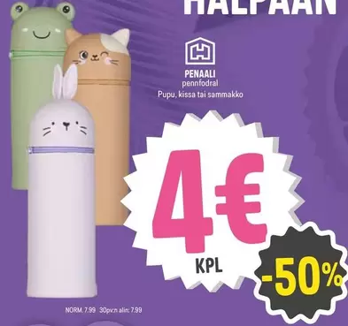 Penaali pennfodral Pupu, kissa tai sammakko