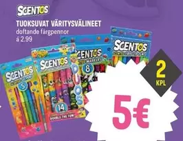 TUOKSUVAT VÄRITYSVÄLINEET doftande färgpennor