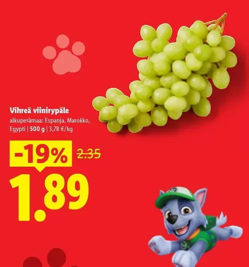 Vihreä viinirypäle