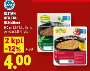 RIITAN HERKKU RÄISKÄLEET
