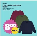 LASTEN COLLEGEPAITA YATES