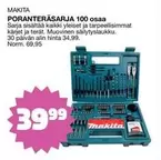 Makita - PORANTERÄSARJA 100 osaa