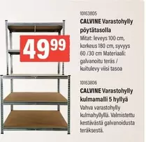 CALVINE Varastohylly pöytätasolla