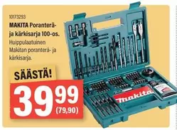 Makita - Poranterä- ja kärkisarja 100-os.