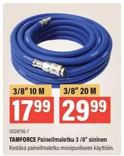 Painemailletku 3 /8" sininen
