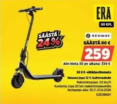 Segway - E2 II sähköpotkulauta