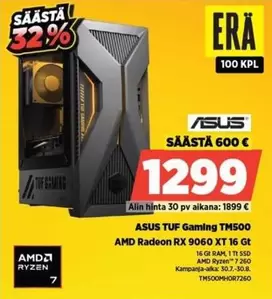 Asus - ASUS TUF Gaming TM500 AMD Radeon RX 9060 XT 16 Gt
