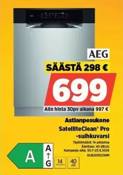 Astianpesukone SatelliteClean
Pro -suihkuvarsi