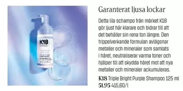 Triple Bright Purple Shampoo
