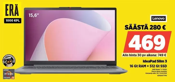 Amd - Ideapad Slim 3