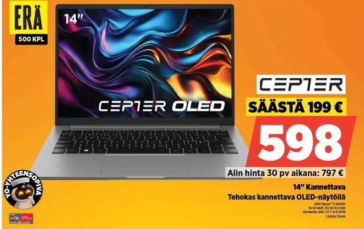 Amd - Kanneettava OLED-näyttö