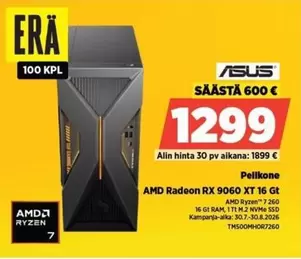 Asus - Pelikone AMD Radeon RX 9060 XT 16 Gt