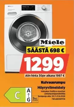Miele - Kulvausrumppu
