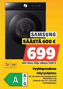Pyynkinpesukone Höyryohjelma