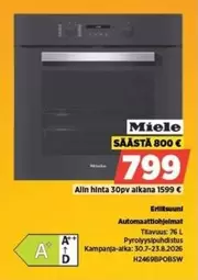 Miele - Uuni H2469BP OBSW