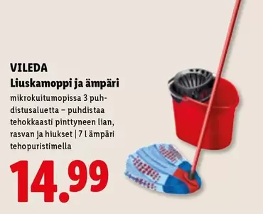 Liukamoppi ja ämpäri