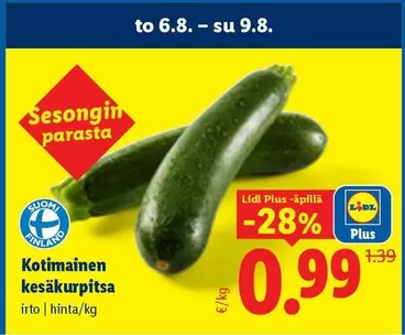 Kotimainen kesäkurpitsa