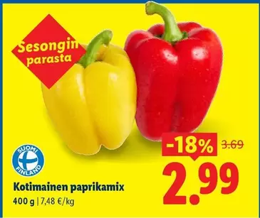 Kotimainen paprikamix