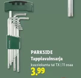 Tappivainsarja kuusiokanta tai TX