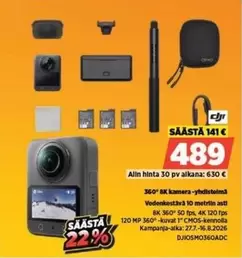 DJI - 360° 8K kamera-yhdistelmä