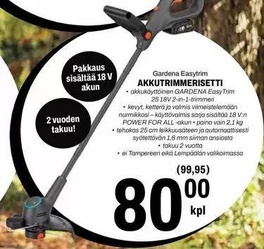 AKKUTRIMMERISARJAKSI