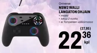 NSW2 WALLI LANGATON OHJAIN