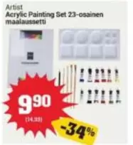Acrylic Painting Set 23-osainen maalaussetti