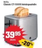 Classic CT-1000S leivänpaahdin