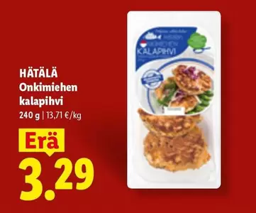 Onkimiehen kalapihvi