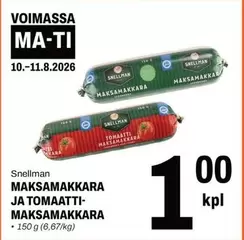 MAKSAMAKKARAA JA TOMAATTI-MAKSAMAKKARAA