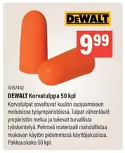 Dewalt - Korvatulppa 50 kpl