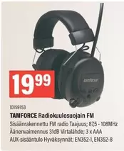 TAMFORCE Radiokuulosuojain FM 10159153