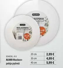 ALVAR Maalauspohja pyöreä