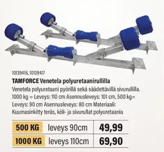 Venetela polyuretaanirullilla