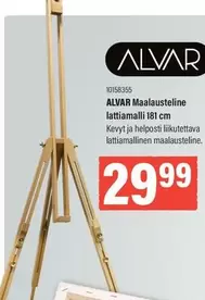 ALVAR Maalausteline lattiamalli 181 cm