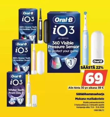 Oral B - iO3 Gift Edition 360 Visible Pressure Sensor