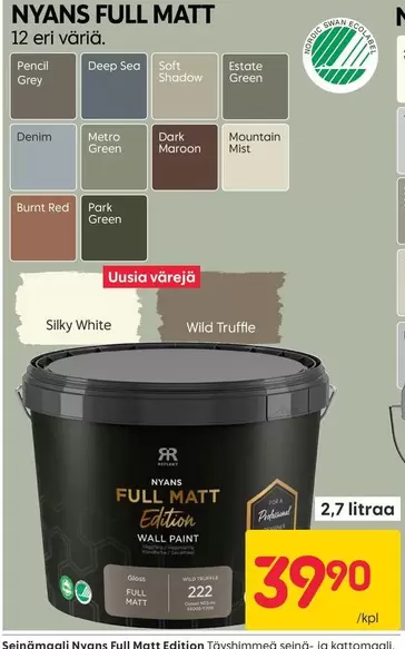 Metro - FULL MATT Edition WALL PAINT