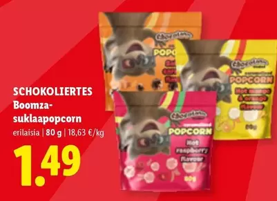 SCHOKOLIERTES Boomza-suklaapopcorn